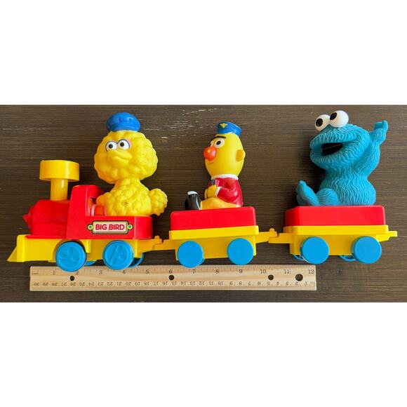 Tyco Preschool Sesame Street Train Big Bird Bert Cookie Monster 1994 - Picture 10 of 11